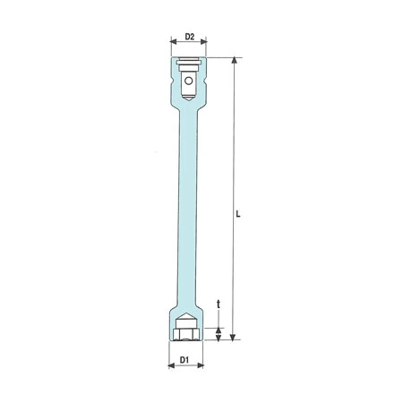 1 2 inch loss of vibration impact sockets long length 200 mm half section