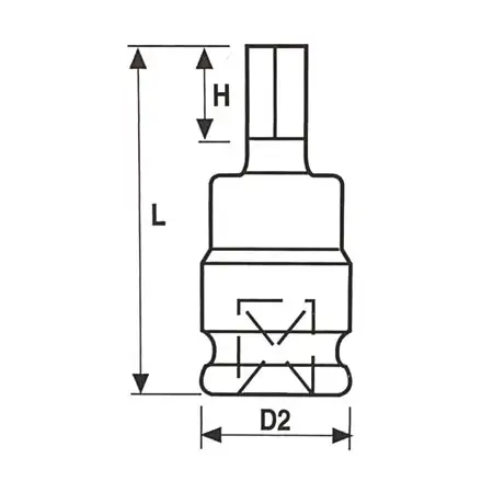 3 4 inch one part inhex driver standard length half section