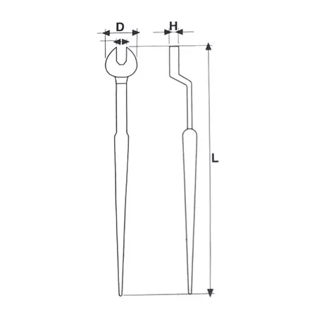 open end structural wrenches half section
