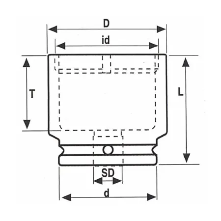 ozat KM type bearing nut sockets half section